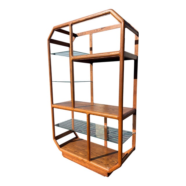 Mid-Century Modern Vintage Mid Century Modern Etagere Wall Shelf Unit Free Standing For Sale - Image 3 of 9