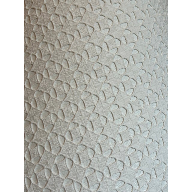 White Overlayed Lampshade For Sale - Image 4 of 5