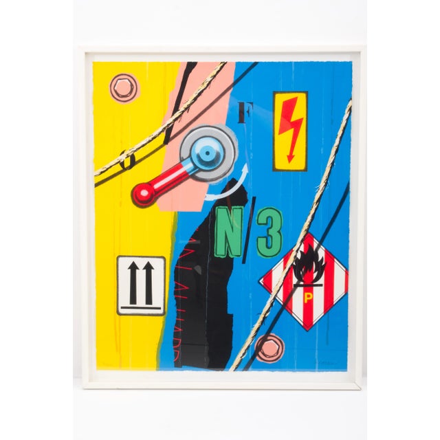 Black Screenprint by Peter Klasen, 1997 For Sale - Image 8 of 8