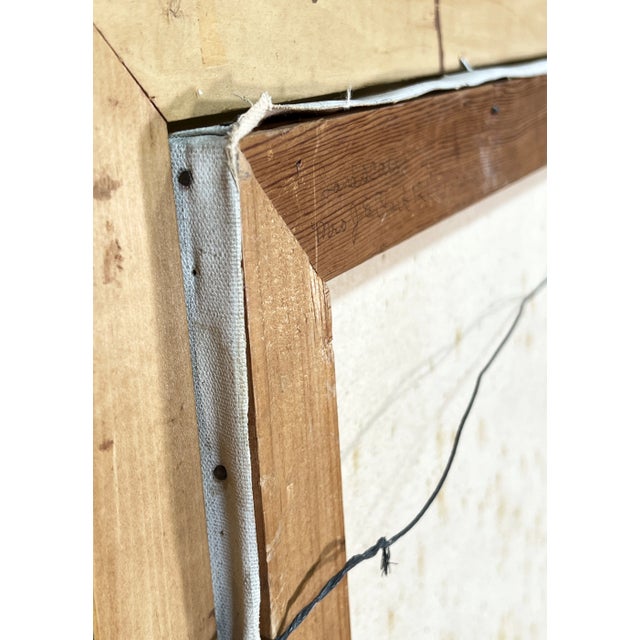 Vintage Oil on Canvas Wooded Landscape Painting Signed j.e. Clark For Sale - Image 12 of 12