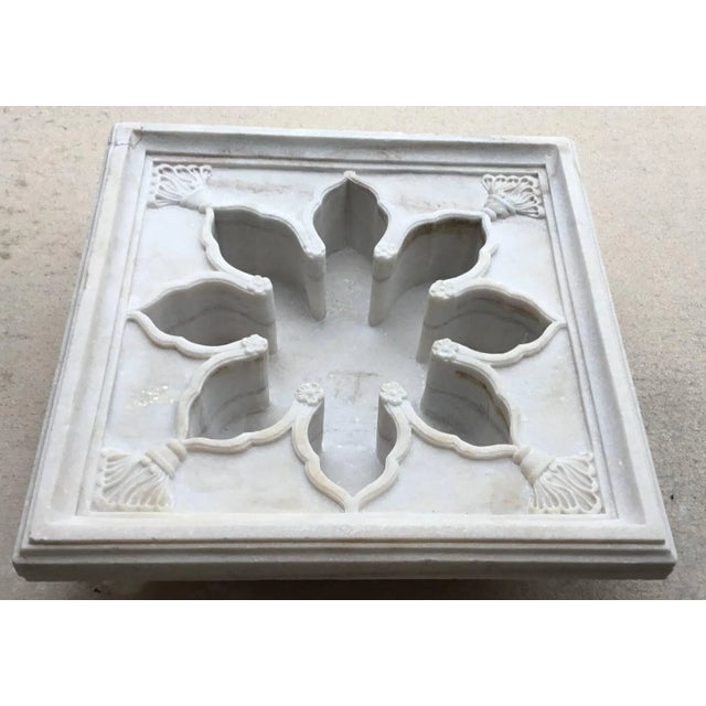 Mid-Century Modern Vintage Carved Marble Fountain or Planter For Sale - Image 3 of 11