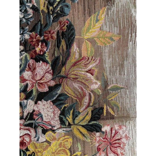 1990s Flower Vase Tapestry For Sale - Image 9 of 12