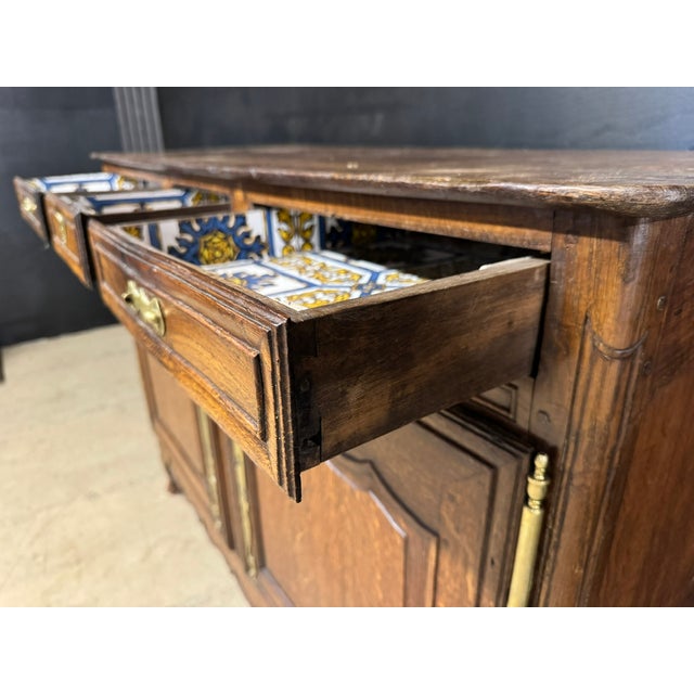 Antique French Normandy Buffet, 1780 For Sale - Image 9 of 14