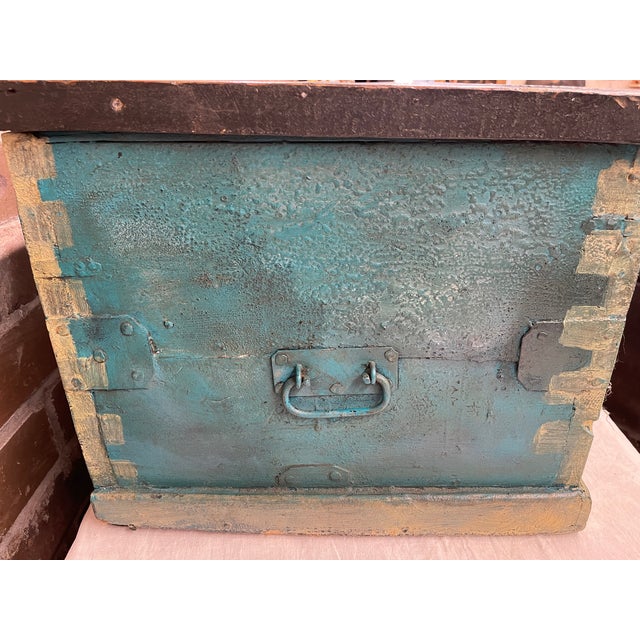 Late 19th Century Late 19th Century English Folk Art Painted Chest or Box For Sale - Image 5 of 5