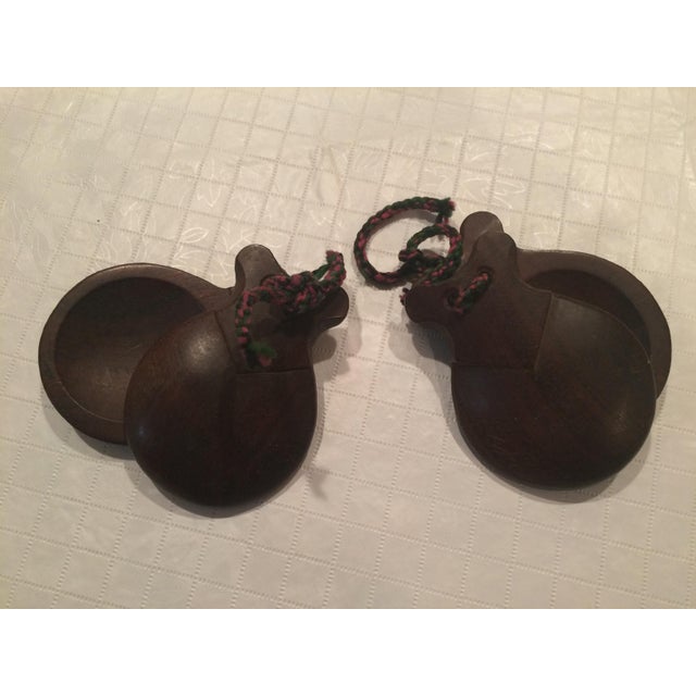 Vintage Traditional Spanish Wood Castañuelas a Pair Chairish