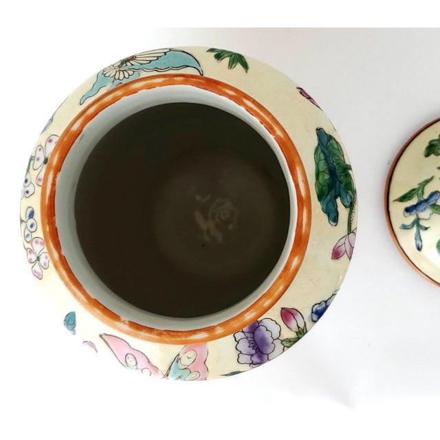 Ginger Jar With Butterflies For Sale - Image 10 of 12