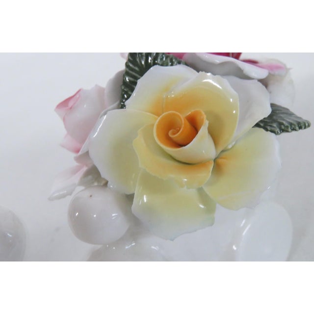 Thorley Bone China Figurine Poodle Pulling Cart of Flowers Made in England 5155b For Sale - Image 11 of 16