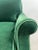 Hollywood Regency Style Custom Overstuffed Emerald Velvet Armchair For Sale - Image 9 of 17