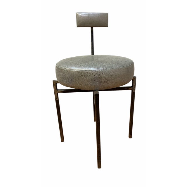Vintage Modernist Accent Chair Newly Reupholstered For Sale In Chicago - Image 6 of 8