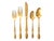 Mid 20th Century Mid Century Modern Gold Flatware, Service for Six - 30 pcs For Sale - Image 4 of 4