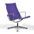 Mid 20th Century Eames Aluminum Group Lounge Chairs by Herman Miller (Pair in Purple) For Sale - Image 5 of 13