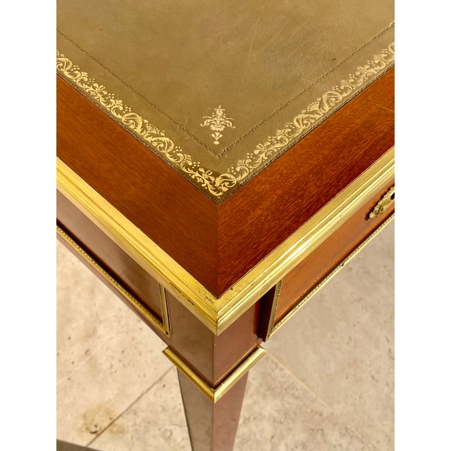 1930s Louis XVI Style Flat Center Desk, 1930s For Sale - Image 5 of 10