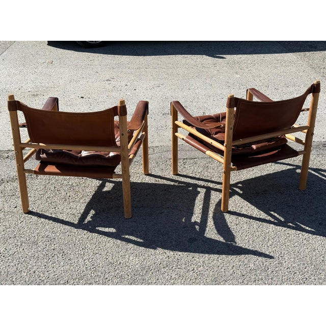 Vintage Scirocco Safari Chairs by Arne Norell, 1960s, Set of 2 For Sale - Image 9 of 12
