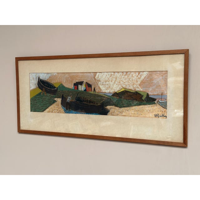 S. Rjellim, Shore, 1950s, Oil on Panel, Framed For Sale - Image 16 of 18