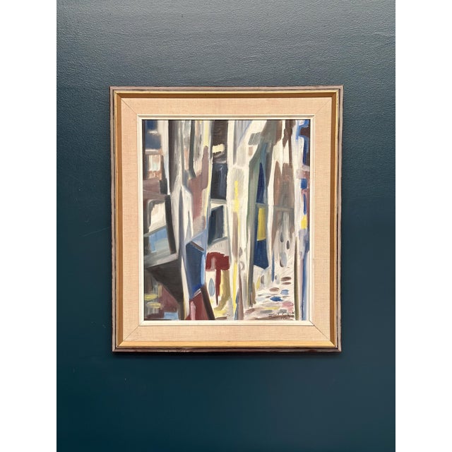 Kurt Persson, Abstract Alley, 1960s, Oil Painting on Canvas, Framed For Sale - Image 8 of 18