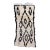 1990s White and Black Moroccan Wool Rug - 5.5 X 2.36 Ft For Sale