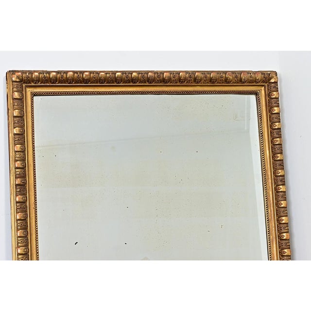 French French 19th Century Tall Gold Gilt Mantel Mirror For Sale - Image 3 of 12