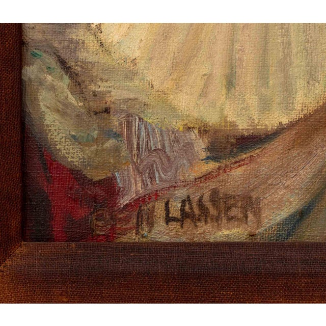 Ben Lassen Portrait of a Clown Oil For Sale In New York - Image 6 of 7