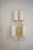 Wall Sconce Tiges4 in Patinated Gold Metal and Fabric by Aymeric Lefort For Sale - Image 9 of 11
