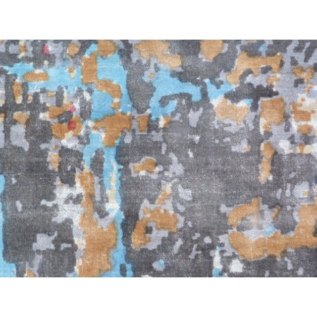 Contemporary Revin Multi Hand loom Bamboo/Silk Area Rug - 10'x14' For Sale - Image 3 of 6