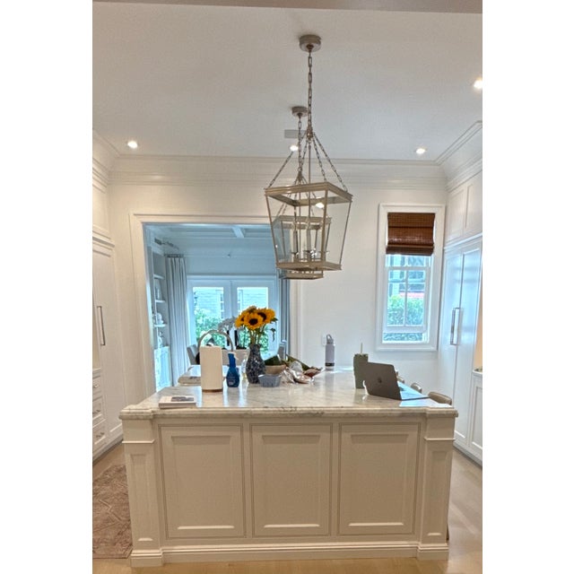 Traditional Visual Comfort Launceton Large Square Pendants - a Pair For Sale - Image 3 of 4