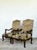 This exquisite pair of 18th-century French Baroque armchairs stands as a testament to the grandeur of European artisanal...