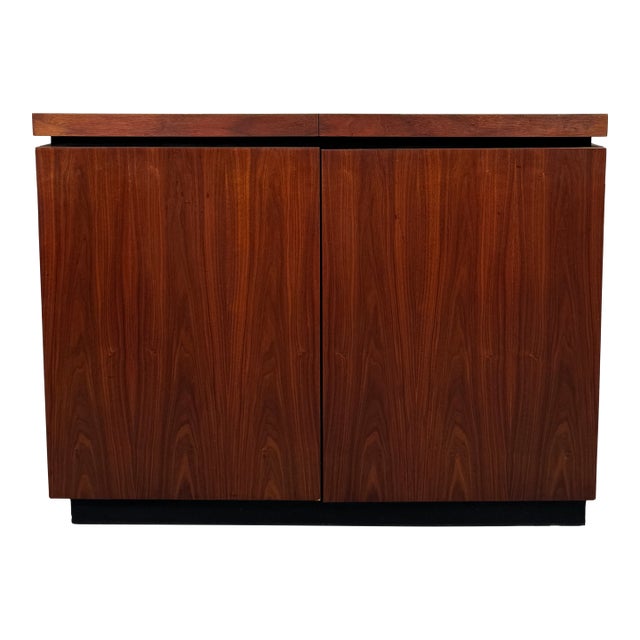 Mid 20th Century Solid Teak Rolling Bar For Sale