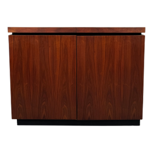 Mid 20th Century Solid Teak Rolling Bar