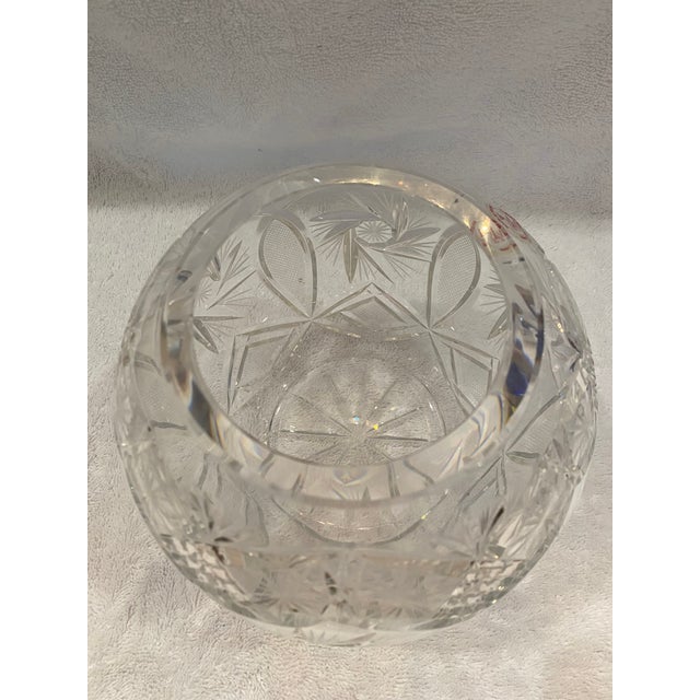 Traditional 1980s Cut Crystal Bowl For Sale - Image 3 of 4