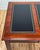 Vintage Kimball Leather Top Solid Wood Executive Desk For Sale - Image 9 of 18