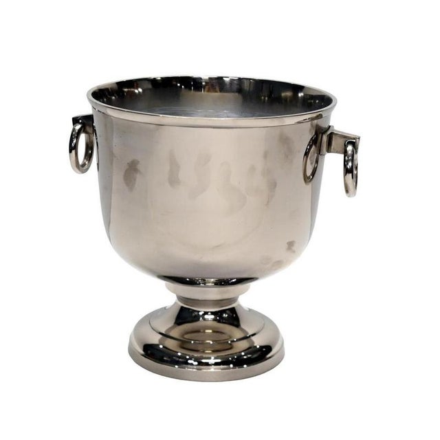 French Silver-Plated Cuvee Champagne Cooler For Sale - Image 6 of 10