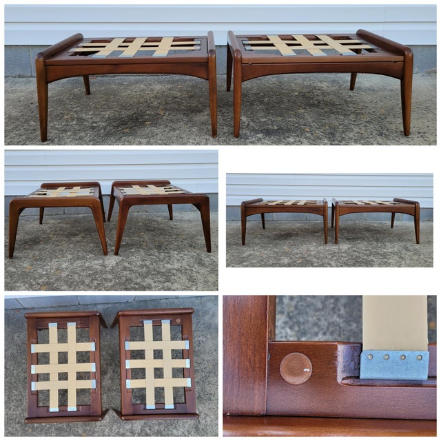 1960s Danish Poul Jensen Selig Z Chair and OttomanSet of 4 Chairish