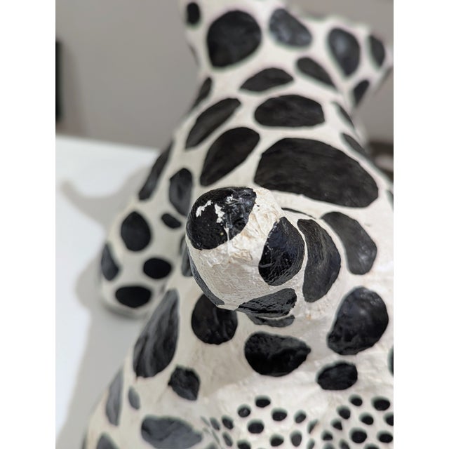 Debbie Edgers Sturges Abstract Papier-Mâché Dog Sculpture For Sale - Image 4 of 10