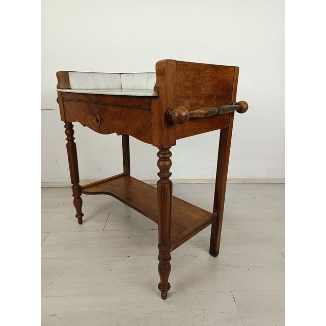 Wash Table with Marble Top, in Good conditions. Designed before 1890