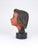 Black Large Mid-Century Female Bust Head of Young Woman in Terracotta, Austria, 1950s For Sale - Image 8 of 18