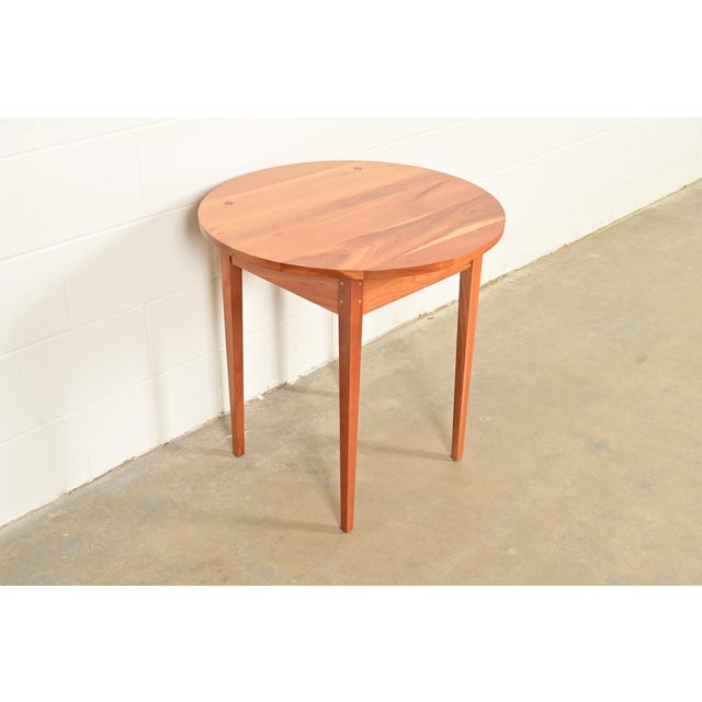 Harden Furniture Arts and Crafts Shaker Solid Cherry Wood Occasional Side Table or Tea Table For Sale - Image 11 of 11