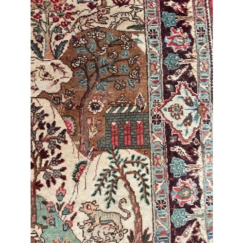 Mid-Century Pictural Tabriz Rug, 1940s For Sale - Image 14 of 18