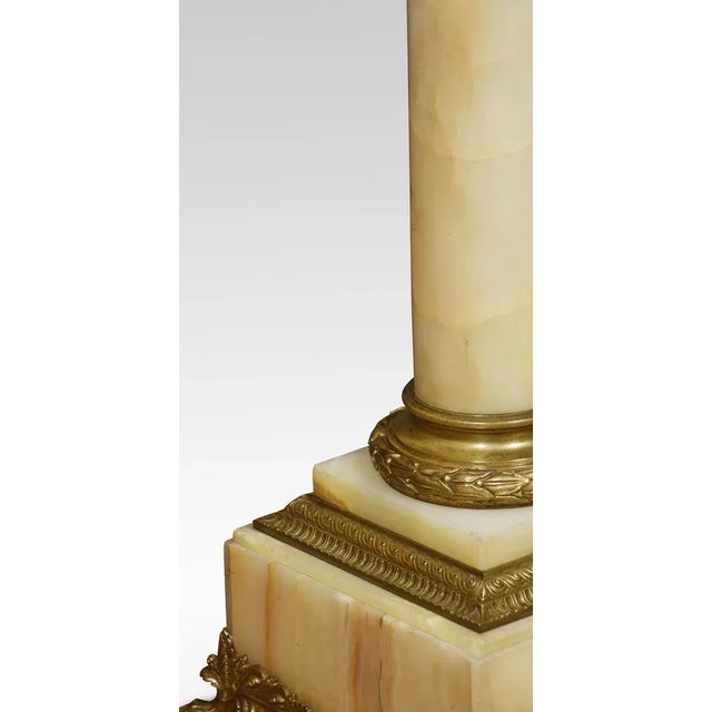 Antique Onyx Marble Pedestal For Sale - Image 6 of 7