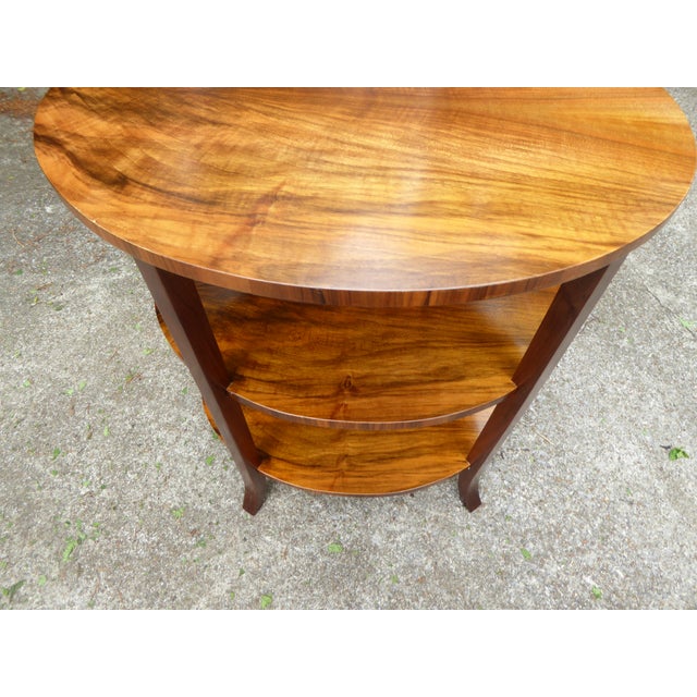 1960s 1960s French Walnut Oval Side Tables For Sale - Image 5 of 6
