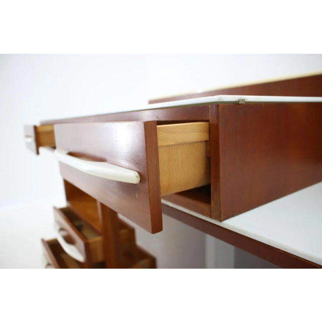 Modular Desk and Chest of Drawers by M. Pozar, Czechoslovakia, 1960s, Set of 2 For Sale - Image 6 of 9
