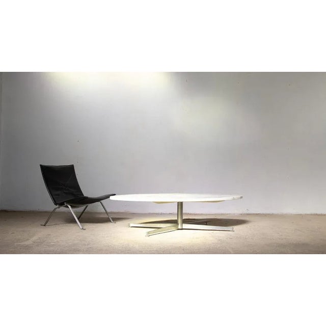 Large Oval Marble Coffee Table by Michel Kin for Arflex, 1970s For Sale - Image 11 of 11