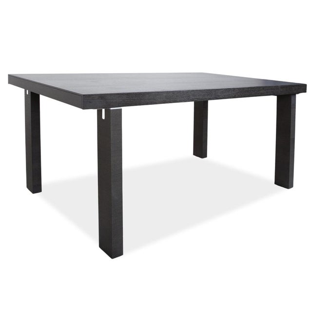 Extendable Dining Table in Black Oak from Contours For Sale - Image 12 of 12