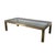 A Mastercraft style vintage metal coffee table with inset glass top. A mid-century modern design, the table features a...