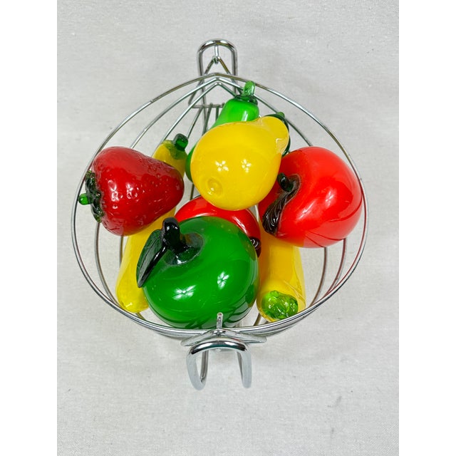 Vintage Glass Fruit in Bowl For Sale In New Orleans - Image 6 of 6