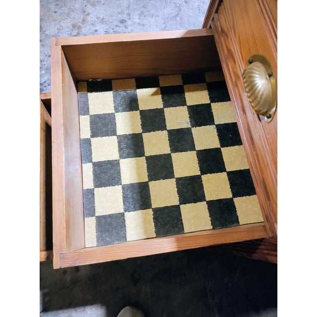 1930s Belgium Pitch Pine Desk For Sale - Image 9 of 13