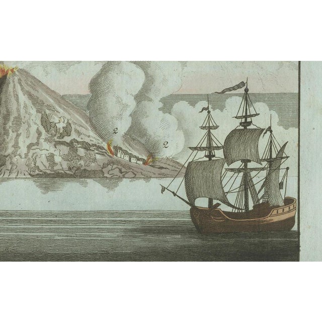 Bertuch, Volcanic Eruptions and Ships, 1800, Engraving For Sale - Image 4 of 10