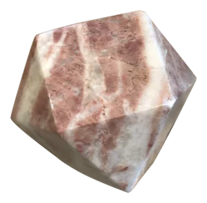 Vintage Geometric Pink Granite Paper Weight