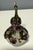 Hollywood Regency 2006 Fitz and Floyd Guild Jeweled Peacock Perfume Bottle Frosted Glass For Sale - Image 3 of 12