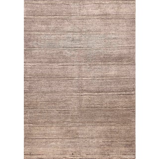Nazmiyal Collection Contemporary Black and White Abstract Area Rug For Sale