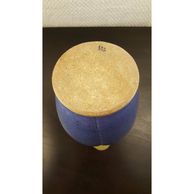 L. G. Barnes Abstract Bird of Paradise Pottery Pitcher For Sale - Image 4 of 5